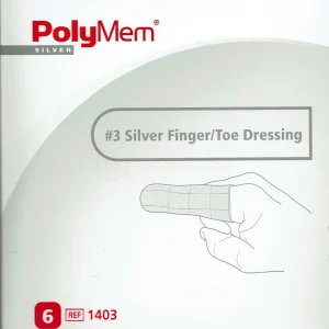 Polymem Finger/Zeh Verband Größe 3 (M) silber 6,7-7,7cm 6 Stück PZN 09222015