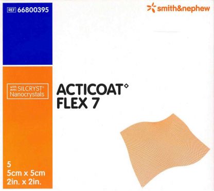 Acticoat Flex 7 5x5cm 5 Stück PZN 05372806