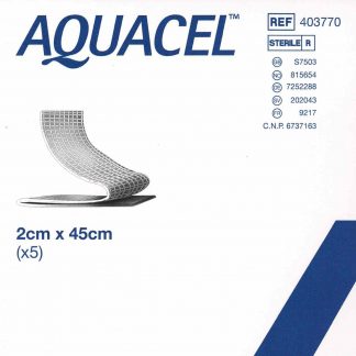 Aquacel Tamponade 2x45cm 5 Stück PZN 07252288