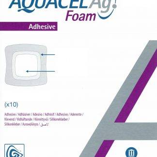Aquacel Ag Foam adhäsiv 8x8 cm 10 Stück PZN 08746532