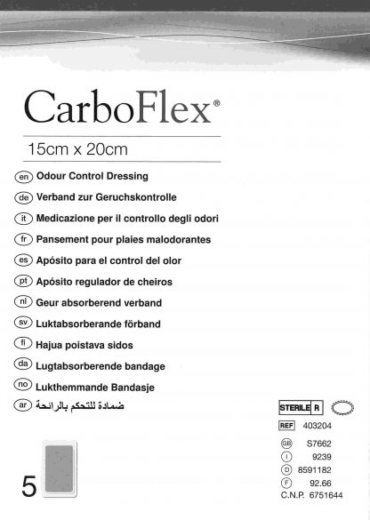 CarboFlex 15x20cm 5 Stück PZN 08591182