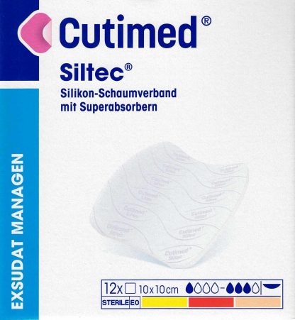 Cutimed Siltec 10x10 cm 12 Stück PZN 07337984