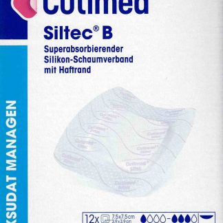 Cutimed Siltec B 7,5x7,5 cm 12 Stück PZN 07340650