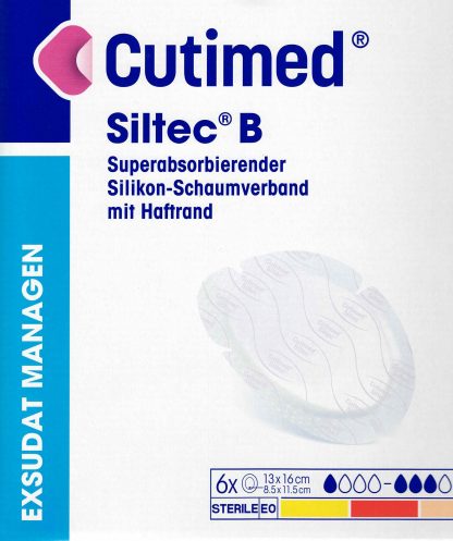 Cutimed Siltec B Oval 13x16cm 6 Stück PZN 15315956