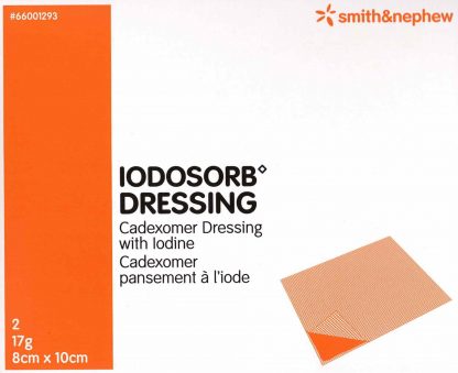 Iodosorb Dressing 8x10cm 17g 2 Stück PZN 00222545