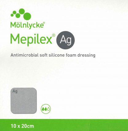 Mepilex Ag 10x20cm 5 Stück PZN 02227239