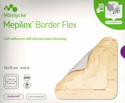 Mepilex Border Flex 15x15cm steril 10 Stück PZN 12596021