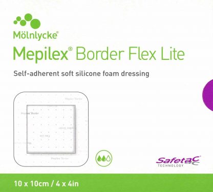Mepilex Border Flex Lite 10x10cm steril 5 Stück PZN 16226539