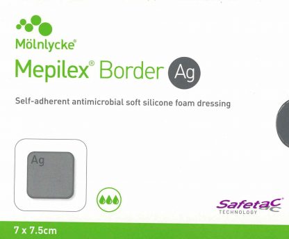 Mepilex Border Ag 7x7,5cm steril 5 Stück PZN 01410438