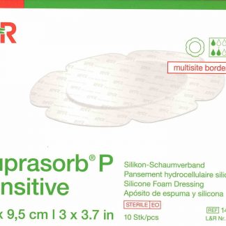 Suprasorb P multisite border lite 7,5x9,5cm 10 Stück PZN 17178251