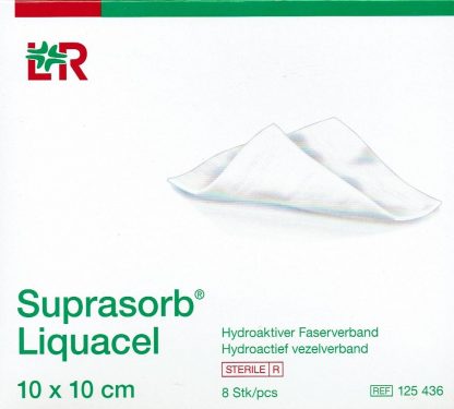 Suprasorb Liquacel steril 10x10cm 8 Stück PZN 08561904
