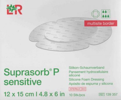 Suprasorb P 12x15cm sensitive multisite-border Schaumverband 10 Stück PZN 15785969