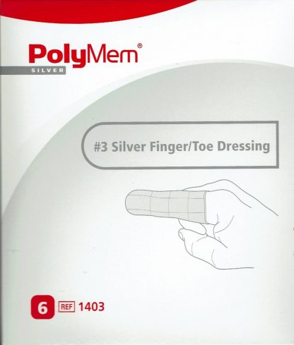 Polymem Finger/Zeh Verband Größe 3 (M) silber 6,7-7,7cm 6 Stück PZN 9222015