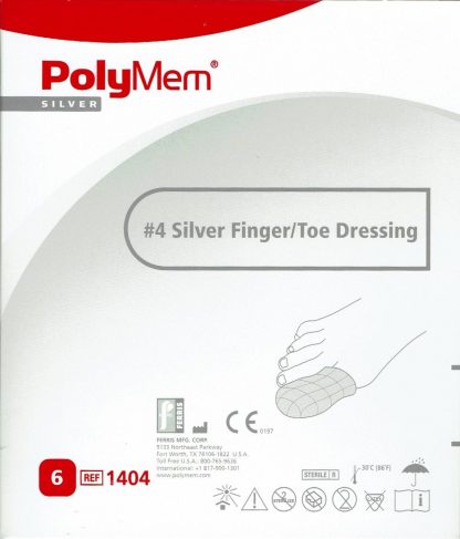 Polymem Finger/Zeh Verband Größe 4 (L) silber 7,7-8,8cm 6 Stück PZN 10143930