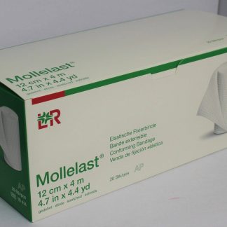 Mollelast Mullbinde 12cm x 4m elastische Fixierbinde 20 Stück PZN 4781589