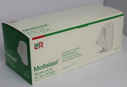 Mollelast Mullbinde 12cm x 4m elastische Fixierbinde 20 Stück PZN 4781589
