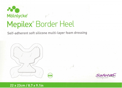 Mepilex Border Heel 22×23 cm, steril 10 Stück PZN 12496093