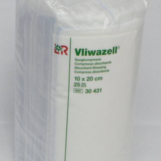 Vliwazell Saugkompresse 10x20cm 25 Stück PZN 02232826