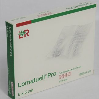 Lomatüll Pro 5x5cm 8 Stück PZN 10005091