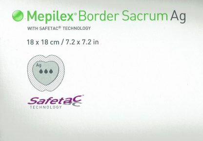 Mepilex Border Sacrum Sakral Ag 18x18cm steril 5 Stück PZN 06130436