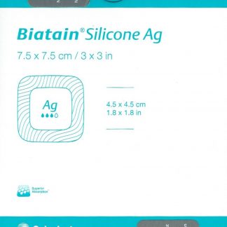 Biatain Silicone Ag 7,5x7,5cm Schaumverband 5 Stück PZN 03880711