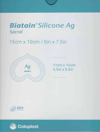 Biatain Silicone Ag Sakrum15x19cm 5 Stück PZN 13704607