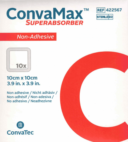 ConvaMax nicht-adhäsiv 10x10cm 10 Stück PZN 15634331