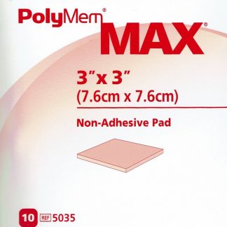 PolyMem Wund-Pad nicht klebend MAX 8x8cm 10 Stück PZN 10837058