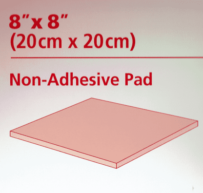 PolyMem Wund-Pad nicht klebend MAX 20x20cm 5 Stück PZN 00151101
