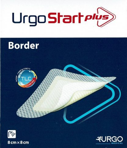 UrgoStart Plus Border 8x8cm 10 Stück PZN 12898880