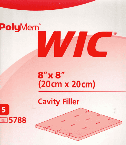 PolyMem Wund-Füller nicht klebend WIC 20x20cm 5 Stück PZN 7590648