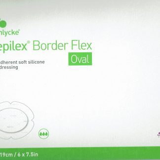 Mepilex Border Flex (oval) 15x19 cm steril 5 Stück PZN 14412203