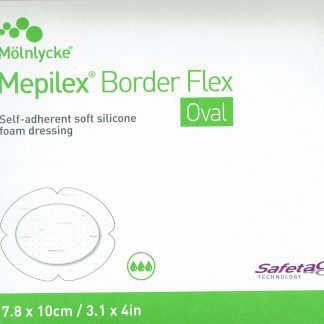 Mepilex Border Flex (oval) 7,8x10cm 5 Stück PZN 14412143