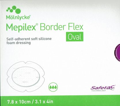 Mepilex Border Flex (oval) 7,8x10cm 5 Stück PZN 14412143