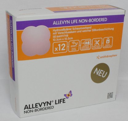 Allevyn Life Non-Bordered 10,5x10,5cm 12 Stück PZN 13880037