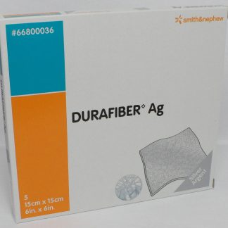Durafiber Ag 15x15cm 5 Stück Faserverband PZN 03426202