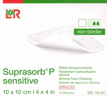 Suprasorb P sensitive non-border 10x10cm 10 Stück PZN 15786041