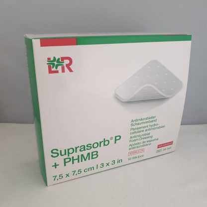 Suprasorb P+ PHMB Antimikorbieller-Schaumverband 7,5x7,5cm 10 Stück PZN 11596792