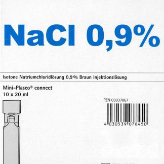 Isotonische Kochsalzlösung NaCl 0,9% 10x 20ml PZN 03037067
