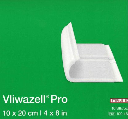 Vliwazell Pro steril 10x20cm 10 Stück PZN 14005159