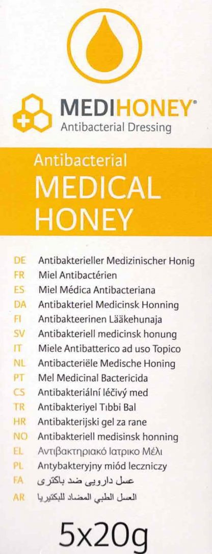 Medihoney medizinisches Honig Gel 5x20g PZN 18501659