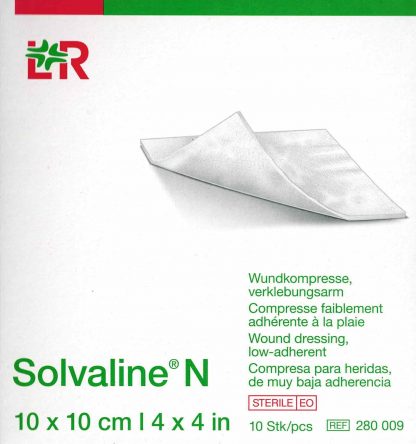 Sovaline N Wundkompresse 10x10cm 10 Stück PZN 07600766