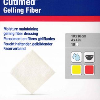 Cutimed Faserverband 10x10cm 10 Stück PZN 16760339
