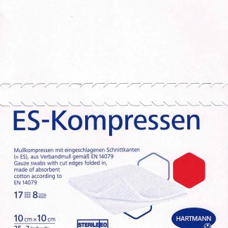 ES-Kompressen steril 10x10cm 8fach 50 Stück PZN 01407086