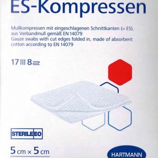 ES-Kompressen steril 5x5cm 8fach 50 Stück PZN 01407057
