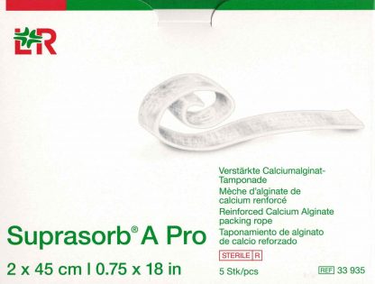 Suprasorb A Pro Calciumalginat Tamponade 2x45cm 5 Stück PZN 16760440