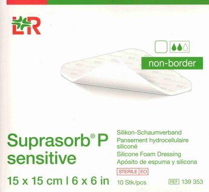 Suprasorb P sensitive nicht-haftend 15x15cm 10 Stück PZN 15786182