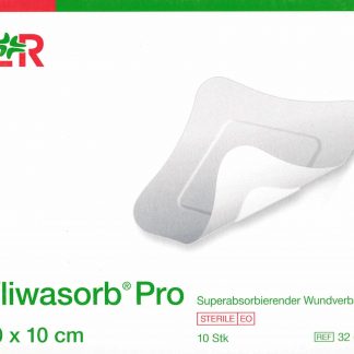 Vliwasorb Pro 10x10cm 10 Stück PZN 10792516