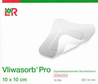 Vliwasorb Pro 10x10cm 10 Stück PZN 10792516