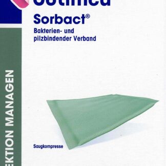 Cutimed Sorbact Saugkompresse antimikrobiell 10x10cm 6 Stück PZN 07343298